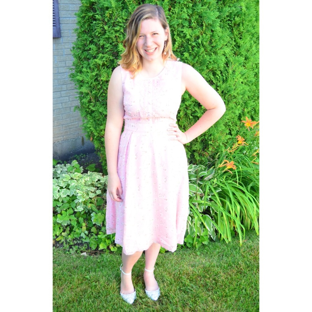 Pink Floral Dress from ModCloth